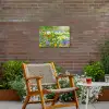 Zomerbloemen in volle bloei Tuinposter op houten frame 2 cm dik klein -sfeer3