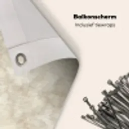 Beige - Reliëfstructuur - Natuursteen Balkonbeschermer Duitsland klein 596 -closeup_NL