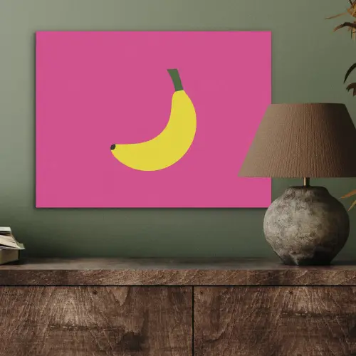 Banaan - Geel - Fruit PET vilt klein -sfeer2