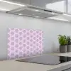 Patroon - Roze - Paars keuken achterwand spatscherm klein 900 -3d_schuin