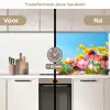 Bloemen - Kleurrijk - Blauw - Natuur keuken achterwand 2 middel -voor-na2_NL