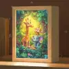 Dieren - Jungle - Giraf - Olifant - Aapje Light Box met kabel klein -zzz_3d_website