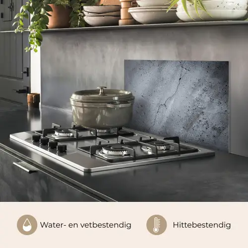 Beton - Grijs - Scheur keuken achterwand spatscherm klein -usp_NL