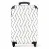 Grafisch - Patroon - Modern - Lijn NBS - Handbagage koffer - Kinderen Unisex middel 644 -productfoto_recht