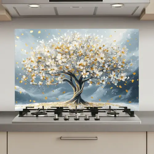 Boom - Winter - Levensboom - Modern - Goud keuken achterwand spatscherm klein -3d_website