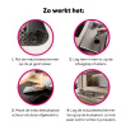 Slangenleer - Patroon - Beige Inductie beschermer vinyl 3mm klein -wsfeer9_website