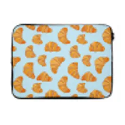 Croissant - Speels - Blauw laptophoes neopreen klein 279 -3d