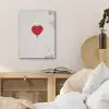Ballon - Rood - Hart PET vilt klein -sfeer3
