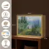 Bloemen - Meer - Bergen - Groen Light Box met batterij (Wandlamp) middel -USP_websiteoverzichtNL