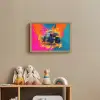 Monstertruck - Abstract - Verfspatten - Kleurrijk Light Box met batterij (Wandlamp kind) middel -sfeer2_kind