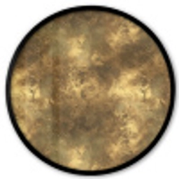 Antiek - Metaallook - Goud Fotolijst rond zonder passe partout klein 856 -3d