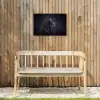 Portret - Paard - Donker Tuinposter op houten frame 2 cm dik klein -sfeer4