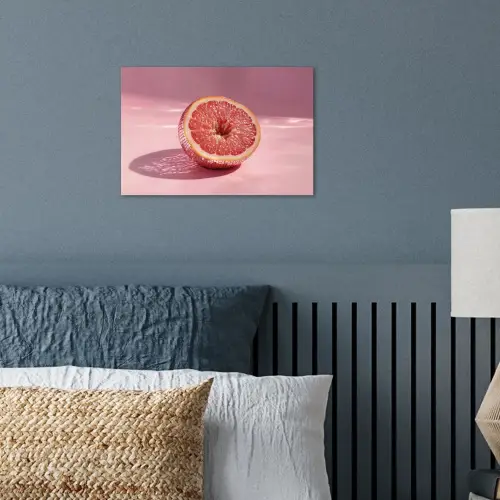 Grapefruit - Roze - Disco - Shiny poster papier klein -sfeer2
