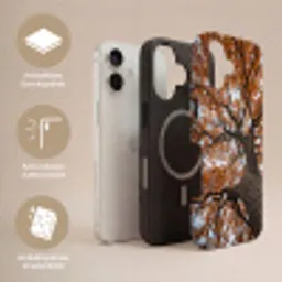 Boom - Bladerdak - Herfst - Oranje - Sfeervol Toughcase MagSafe Apple iPhone 17 klein -USP_Lagen_DE