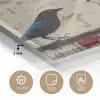 Street art - Meisje - Vogel - Graffiti - Banksy plexiglas 5mm klein -sfeer2