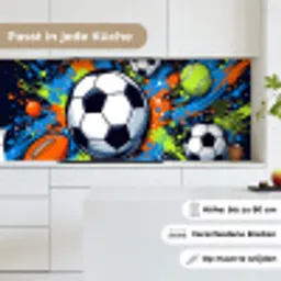 Sport - Ballen - Kleurrijk keuken achterwand 2 middel -sfeer4_DE