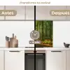 Zon - Bos - Bomen - Natuur - Herfst keuken achterwand 2 middel -voor-na2_ES