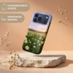 Madelief - Veld - Heuvels - Groen Toughcase MagSafe Apple iPhone 17 Pro Max klein -USP_RandenV_NL
