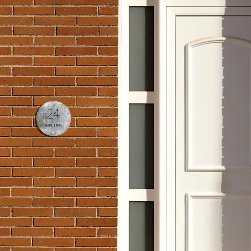 Beton - Klassiek Naambord Rond klein -sfeer3-rond-XS