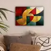 Abstract - Kerst - Goud - Rood - Groen canvas 2cm klein -sfeer1