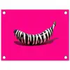 Banaan - Zebraprint - Roze tuinposter los doek klein -3d