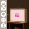 Bisou - Roze - Minimalistisch Light Box met batterij (Wandlamp) middel -USP_websiteoverzichtNL