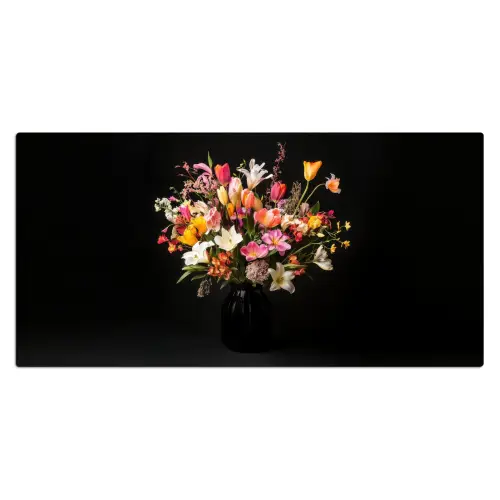Vaas - Bloemen - Tulpen Muismat XXL klein -3d_leeg