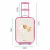 Hartjes in zachte beige tinten Kinderkoffer - Roze klein -productfoto_formaten