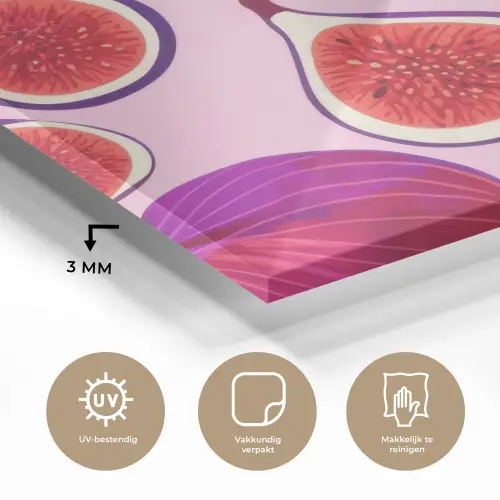 Vijgen - Roze - Paars plexiglas 5mm klein -sfeer2