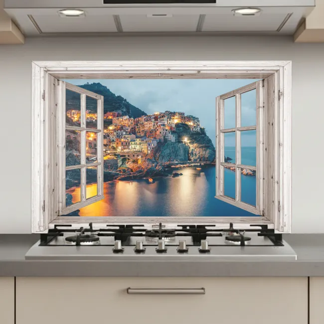 Doorkijk - Italië - Zee keuken achterwand spatscherm klein -3d_website