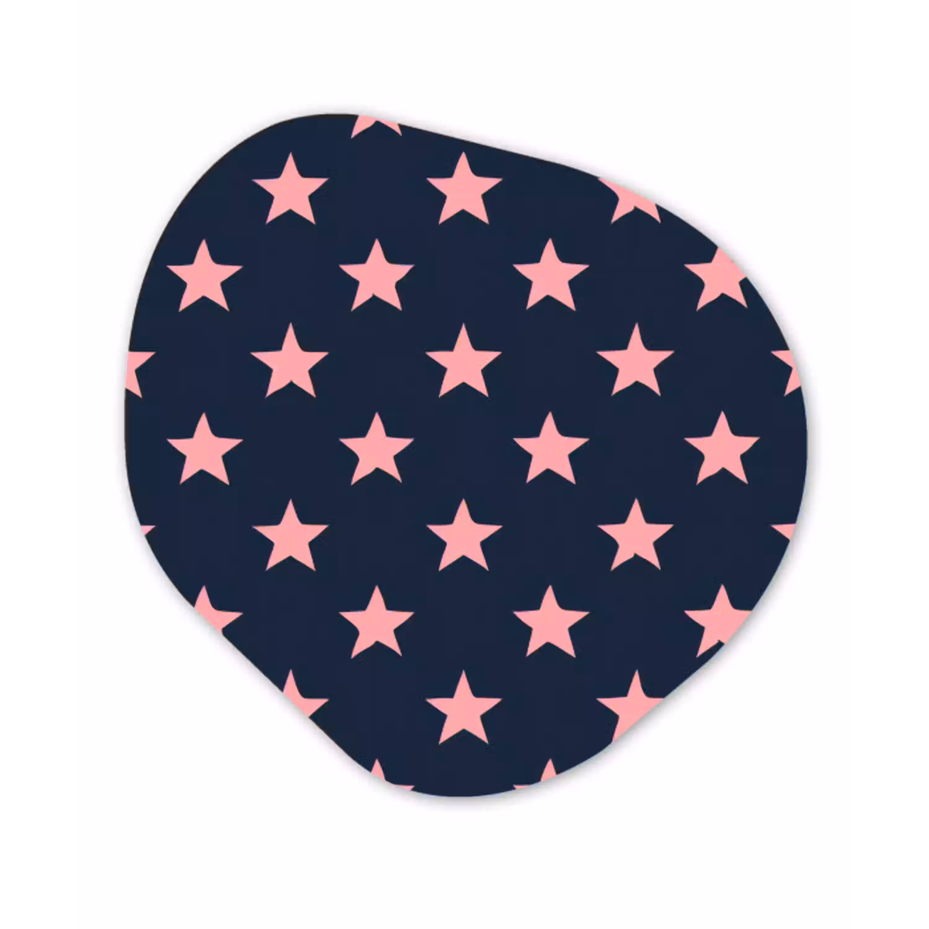 Patroon - Sterren - Roze Wandcirkel Organisch Forex 3mm klein 629 -3d