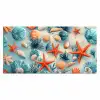 Zeesterren - Schelpen - Illustratie - Zand Muismat XXL klein -3d_leeg