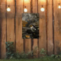 Vogel - Kolibrie - Goud tuinposter los doek klein -sfeer1