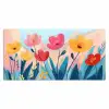 Illustratie - Bloemen - Kleurrijk Muismat XXL klein -3d_leeg
