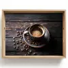Kop - Koffie - Hout - Bonen Dienblad Rechthoek middel -z3d_shopping