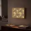 Antiek - Metaallook - Goud Light Box met batterij (Wandlamp) middel 907 -sfeer1
