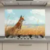 Vos - Gras - Wolken - Oranje keuken achterwand spatscherm klein -3d_website