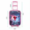 Rood Ruimtewezen in Kosmische Dans Kinderkoffer - Roze klein -productfoto_formaten