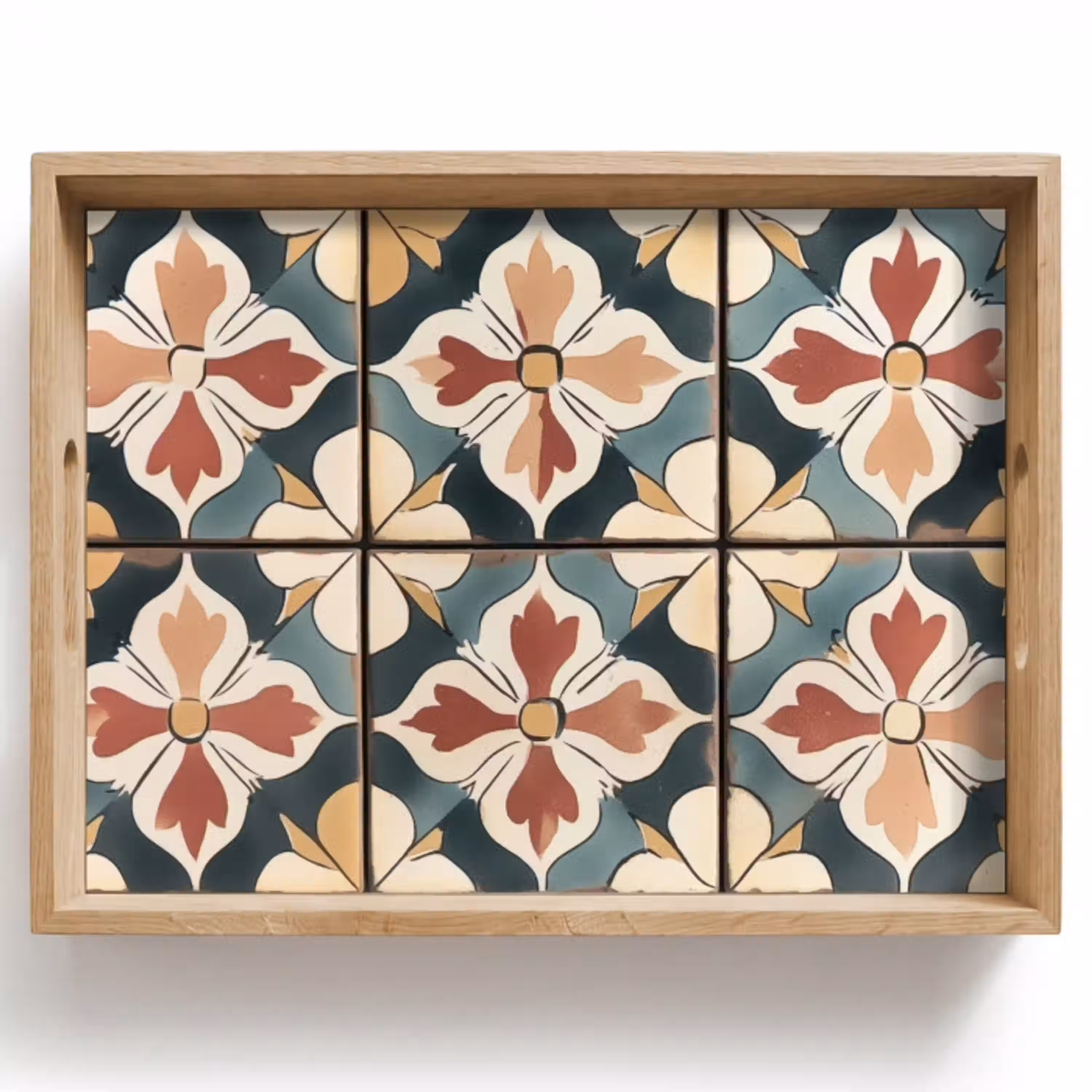 Decoratie - Tegels - Spaans - Vintage Dienblad Rechthoek middel -z3d_shopping