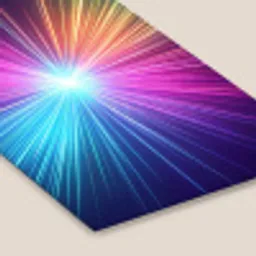 Abstract - Light - Burst - Modern - Colorful fotolijst zwart zonder passe partout klein -zsfeer6