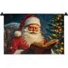 Kerstman - Kerst - Winter - Kerstboom Wandkleed katoen klein -zz3d