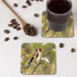 Putter - Bloesem - Lente - Natuur - Kleurrijk onderzetter kurk middel -sfeer2