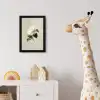 Cameliabloem - Wit - Groen fotolijst zwart zonder passe partout klein -usfeer4_kinderkamer