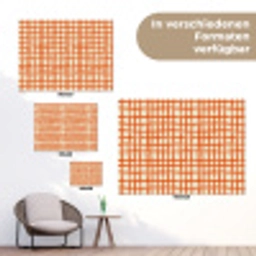 Patroon - Lijnen - Oranje tuinposter los doek klein 239 -Xsfeer9_DE