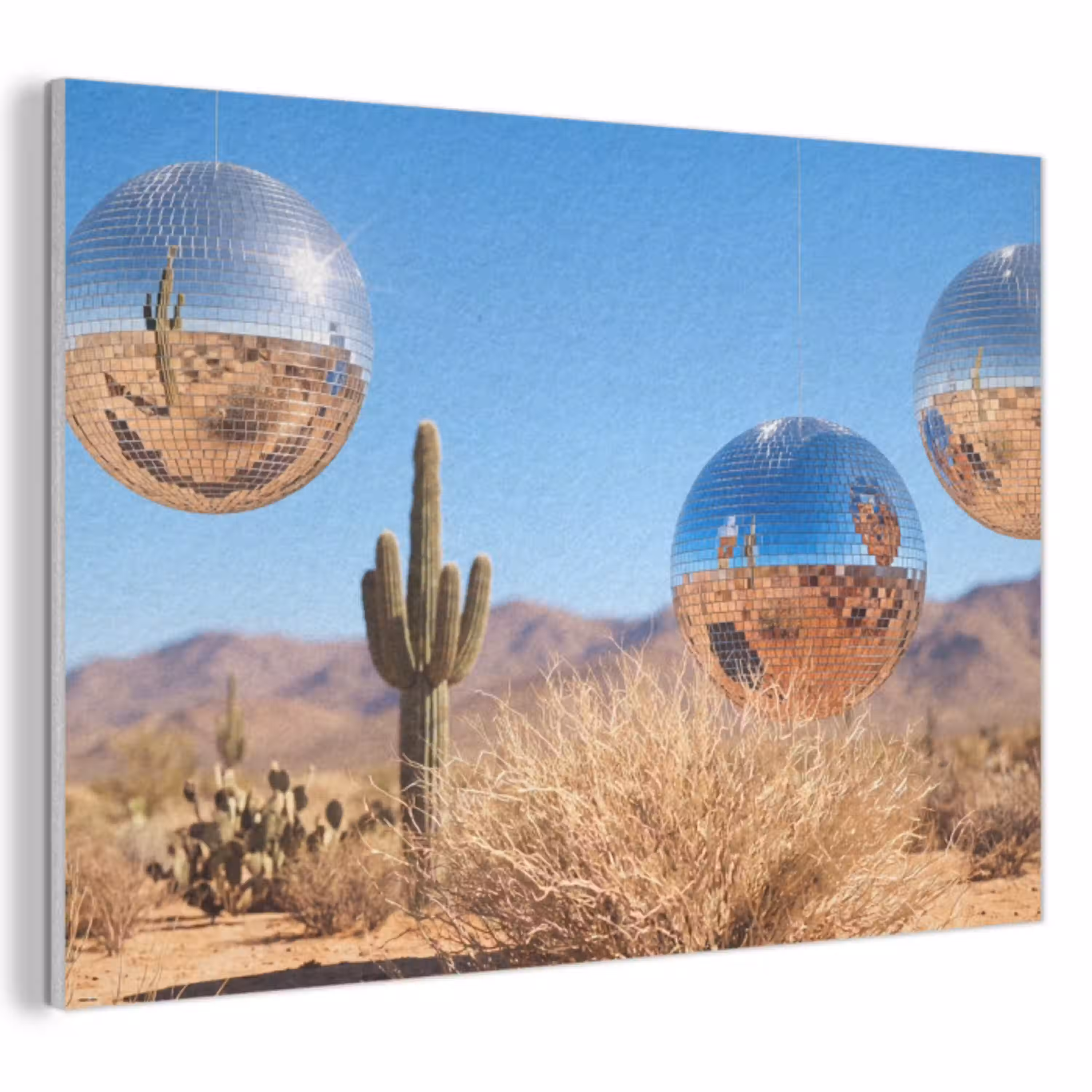 Woestijn - Spiegelbal - Kunst PET vilt klein -3d