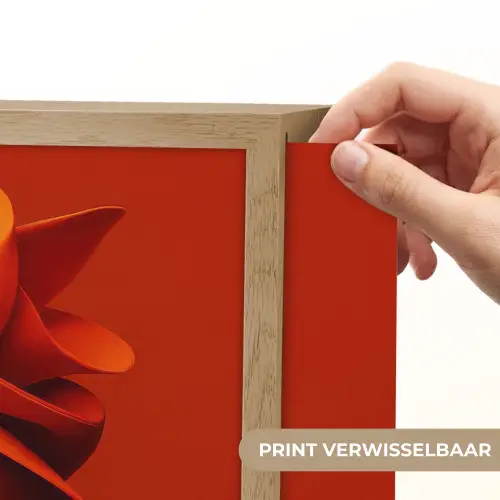 Oranje - Hoed - Vrouw Light Box met batterij (Wandlamp) middel -USP_websiteprintNL
