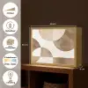 Snijdende cirkels - Overlappende vlakken Light Box met batterij (Wandlamp) middel -USP_websiteoverzichtNL