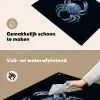 Krab - Delfts blauw - Dieren Inductie beschemer met haakjes klein -ky-schoon-nl