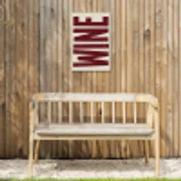 Wine - Red - Decoratie - Japandi Tuinposter op houten frame 2 cm dik klein -sfeer4