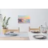 Zomerlicht - Strand - Fonkelende accenten Muursticker klein -eettafel